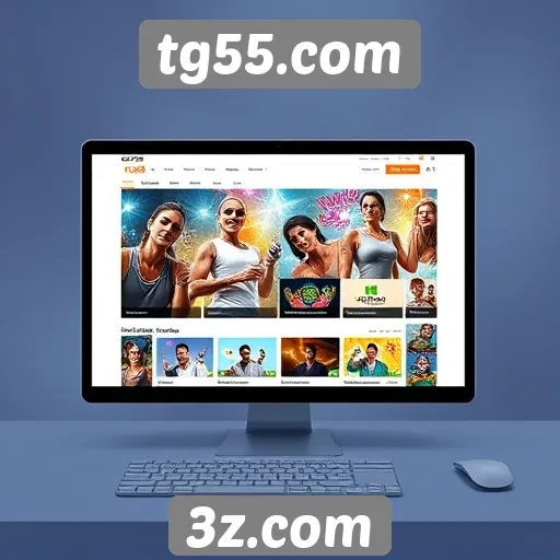 interface amigável do tg55.com para novos usuários